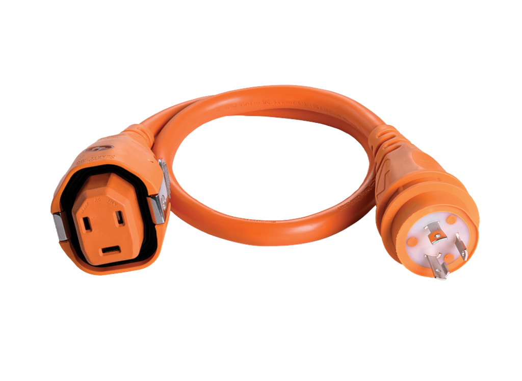 30A Female Connector to 30A Twist-type Male Connector